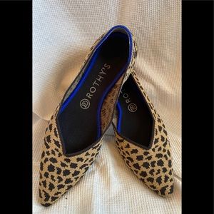 Rothy’s Leopard Print The Point, Size 9